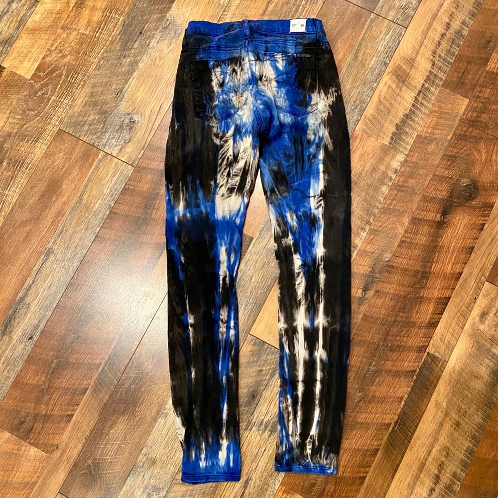 HUDSON Midrise Nico Octavia Tie Dye Jeans - Picture 6 of 8